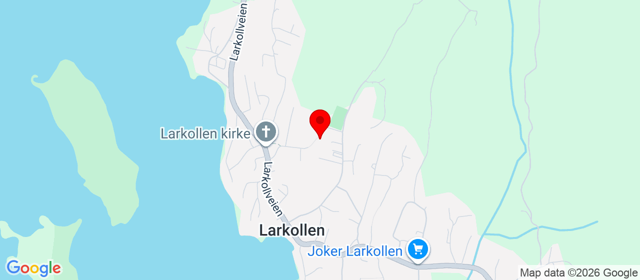 Kart over Støtvigveien 59 Larkollen