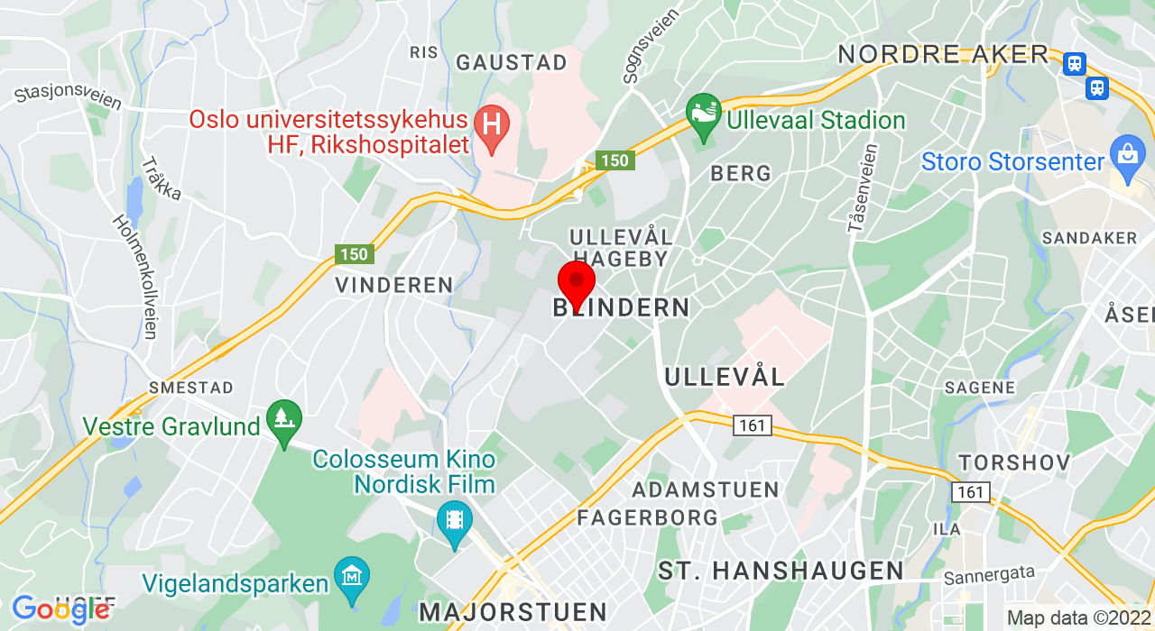 Google Map of Problemveien 13,0313+OSLO