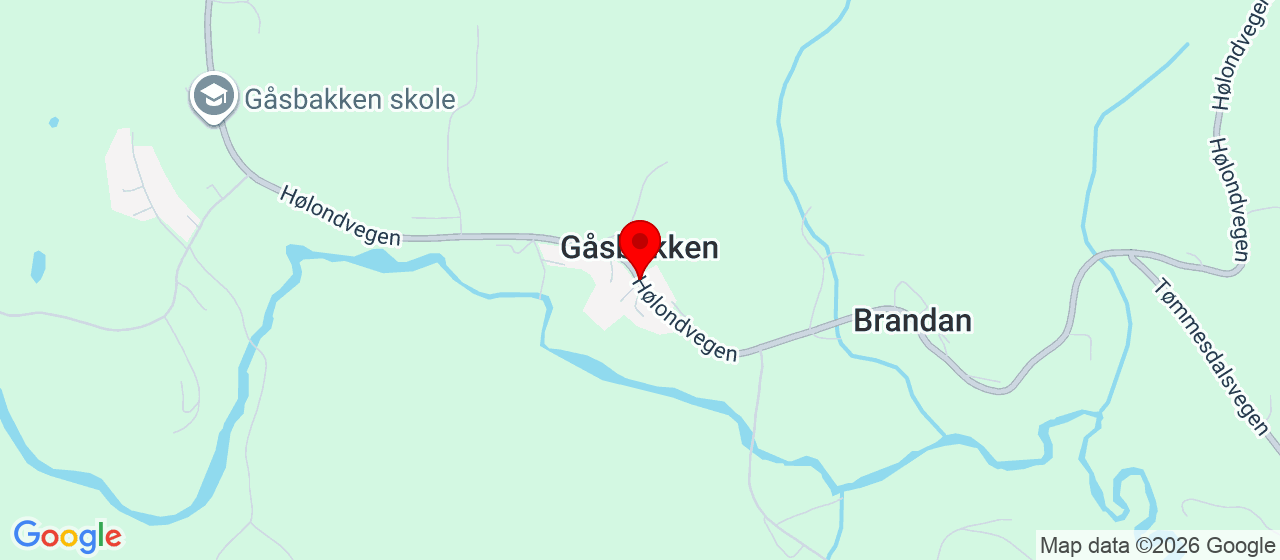 Kart over Skimuseet Gåsbakken Gåsbakken