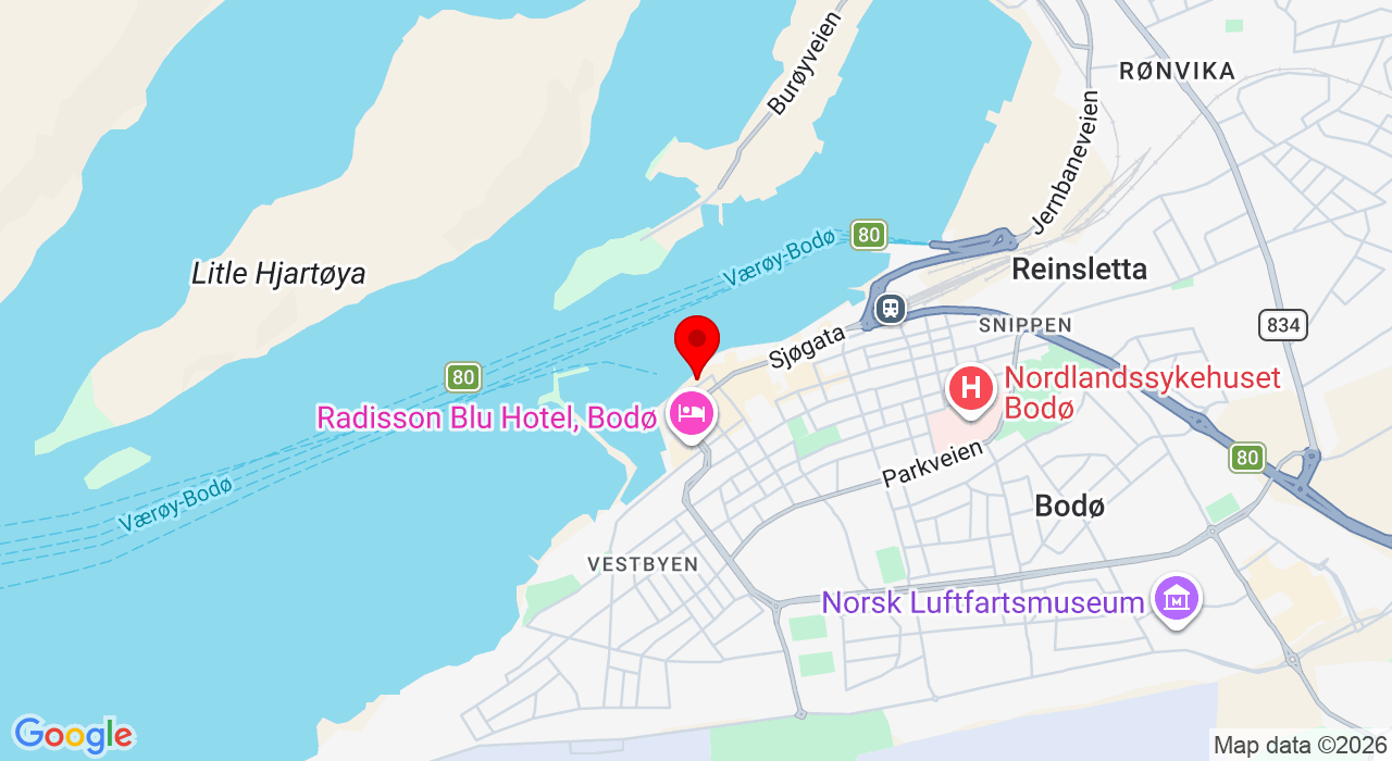 Google Map of https://www.google.com/maps/place/Tollbugata 5,8006+Bodø