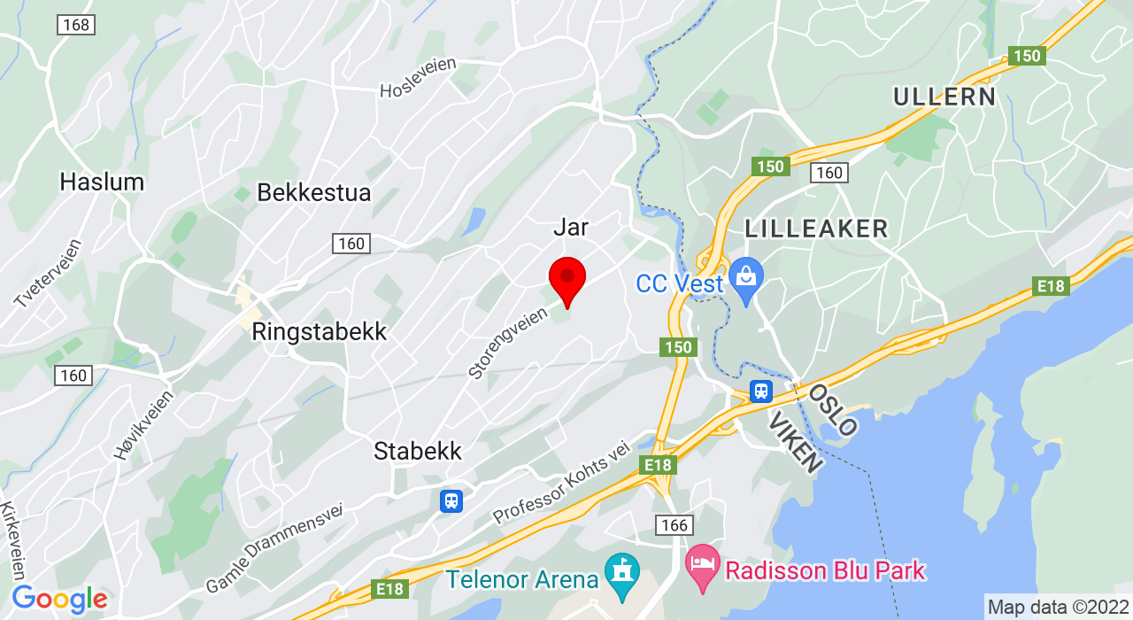 Google Map of Storengveien 28,1358+JAR