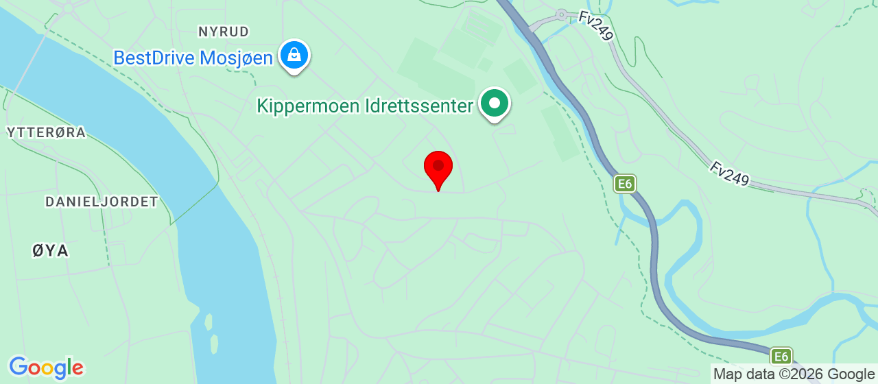 Kart over Kippermoveien 8661 Mosjøen, Noruega MOSJØEN