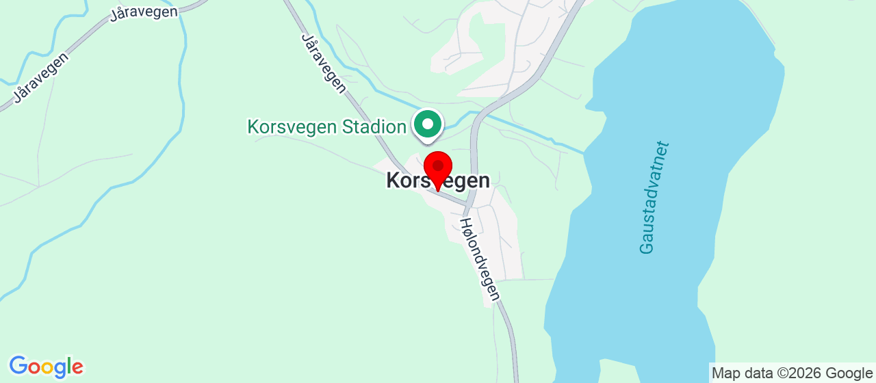 Kart over Hølonda uteis Korsvegen