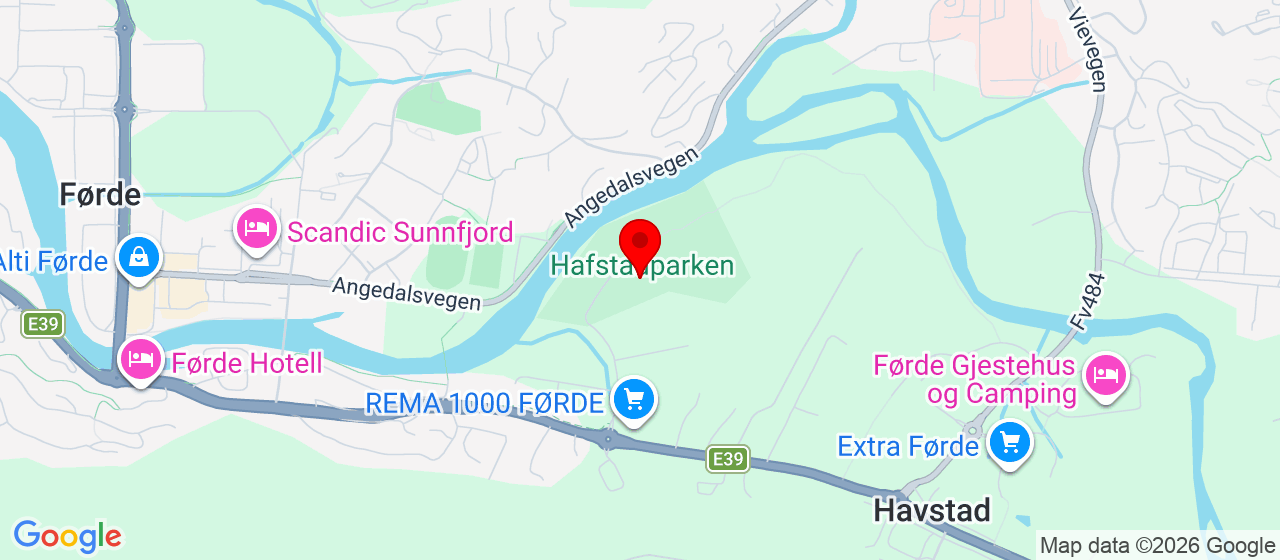 Kart over Hafstadreina 24 Førde