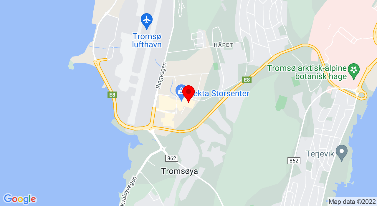 Google Map of Heilovegen 19,9015+TROMSØ