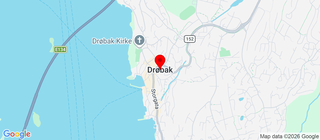 Kart over Militærstranda Drøbak