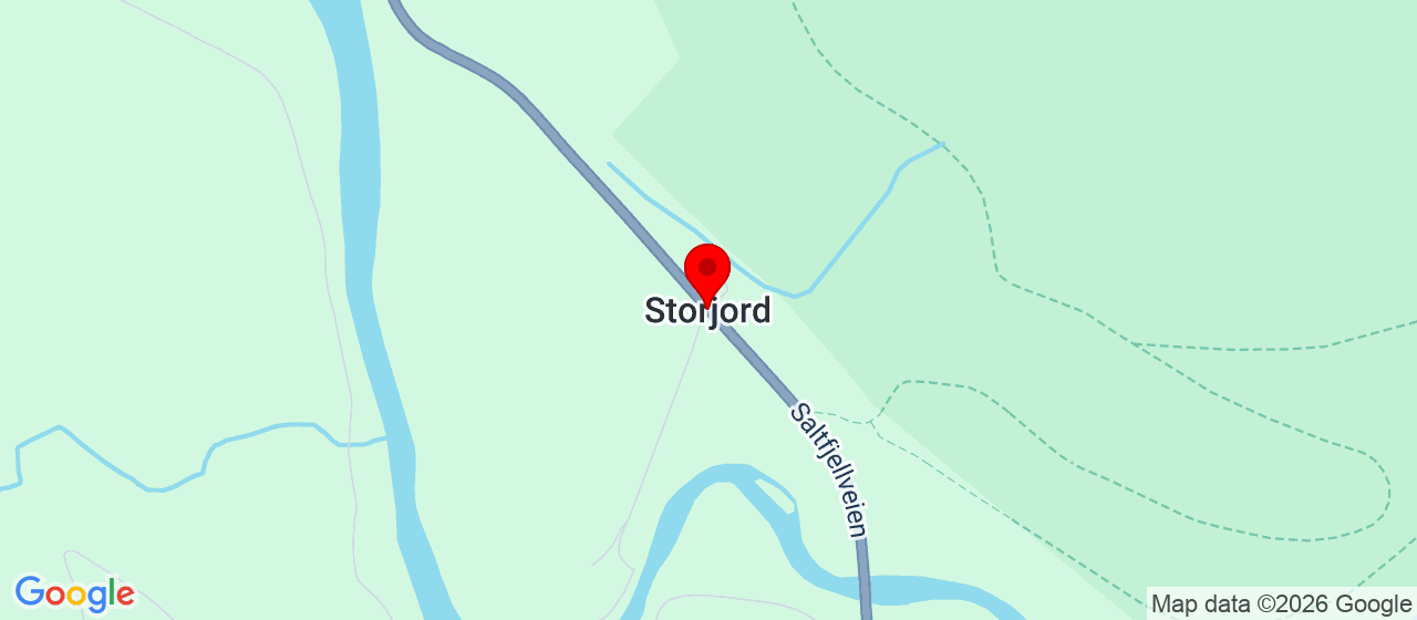 Kart over Storjord Storjord