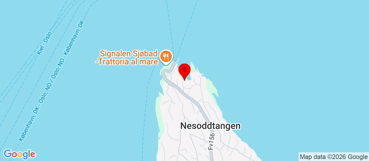 Kart over Lagveien 8 Nesoddtangen