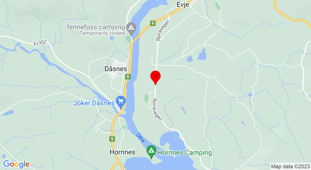 Google Map of Bjoråvegen,4735+Evje