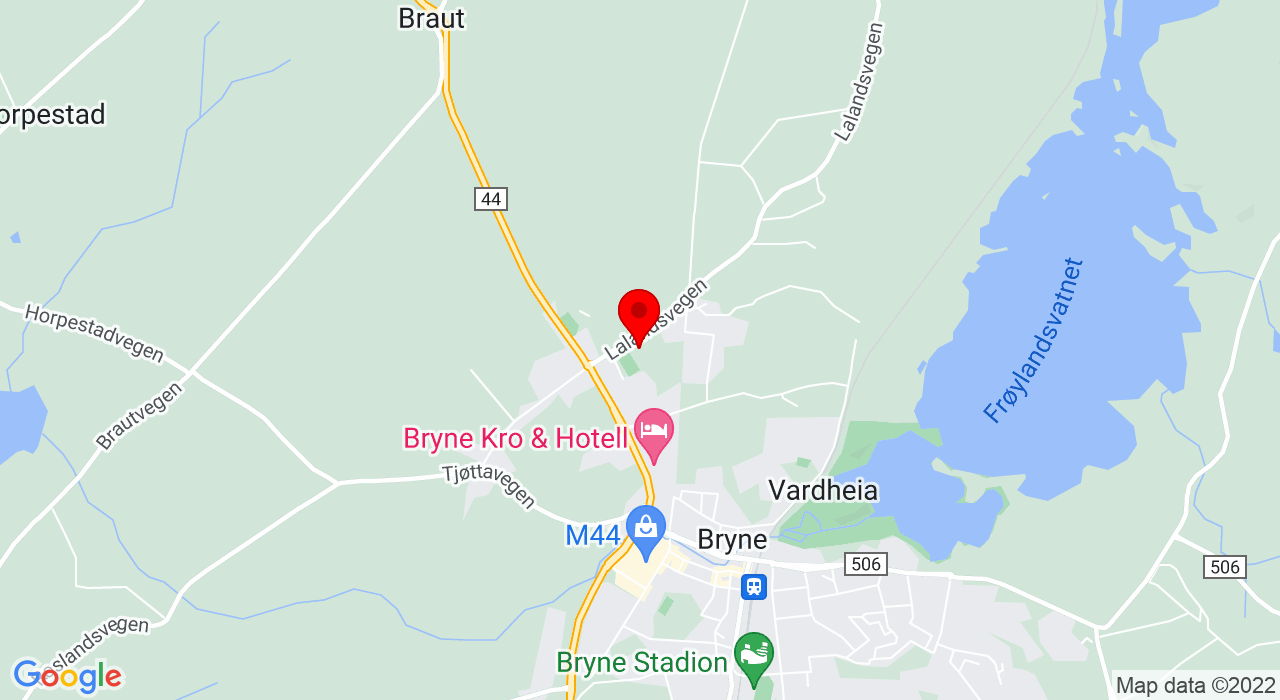 Google Map of Lalandsvegen 420,4341+BRYNE