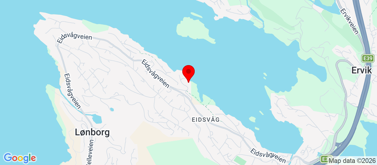 Kart over Tømmervågen 16 Eidsvågneset