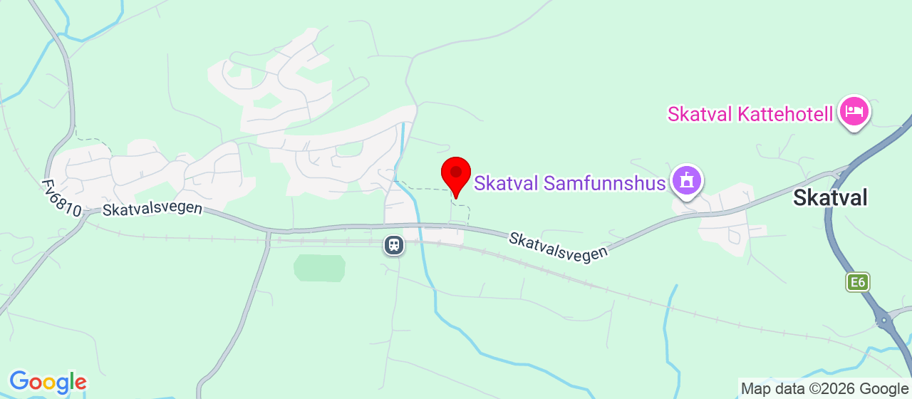 Kart over Skatvalshallen Skatval