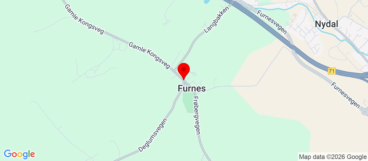 Kart over Kvilheim FURNES