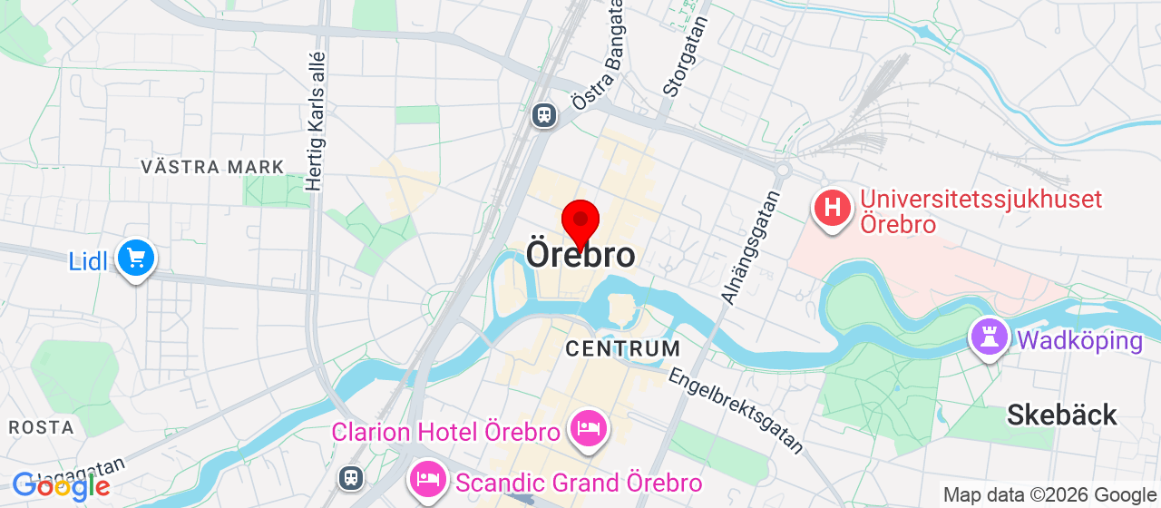Kart over Örebro 