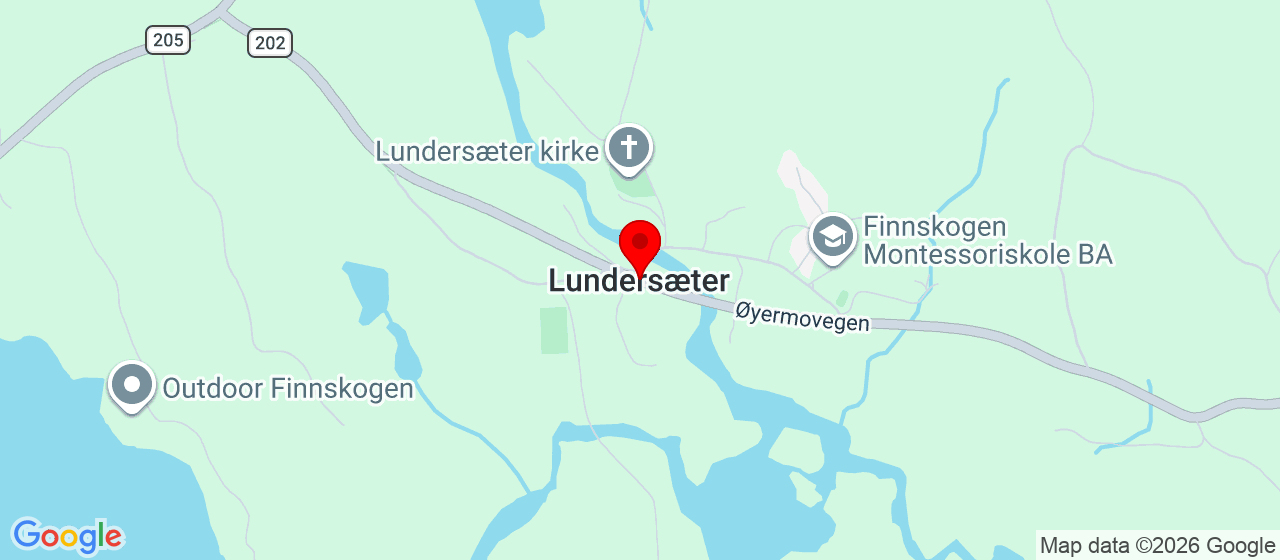 Kart over Sørli Lundersæter