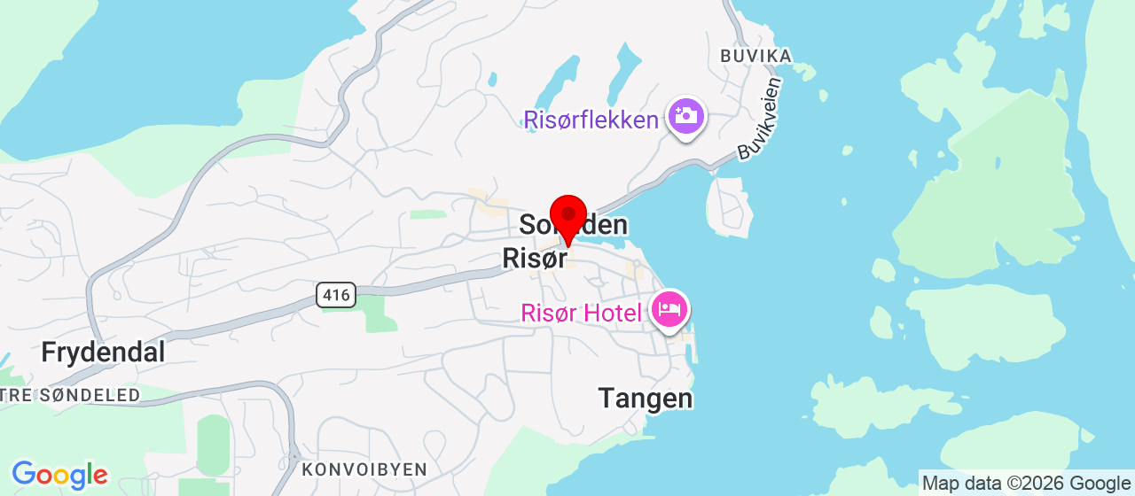 Kart over Risør Torv RISØR