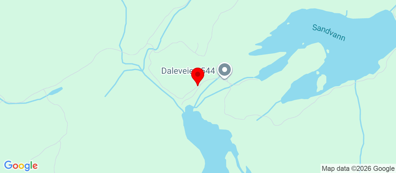 Kart over Daleveien SØNDELED
