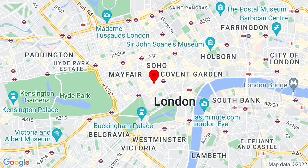 Google Map of Swallow Street,W1B 4EZ+London