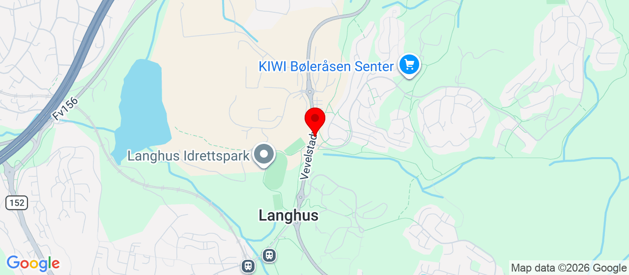 Kart over Paddetjern, Vevelstadveien LANGHUS