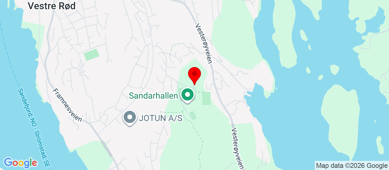 Kart over Husebygrenda 60 SANDEFJORD