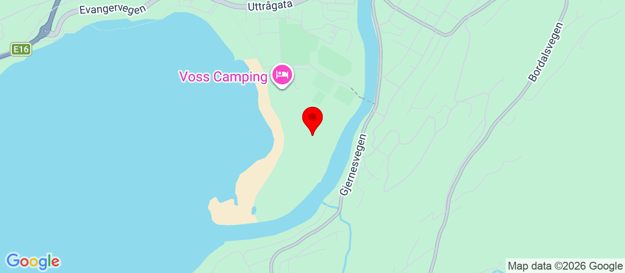 Kart over Skutlesåsen Voss
