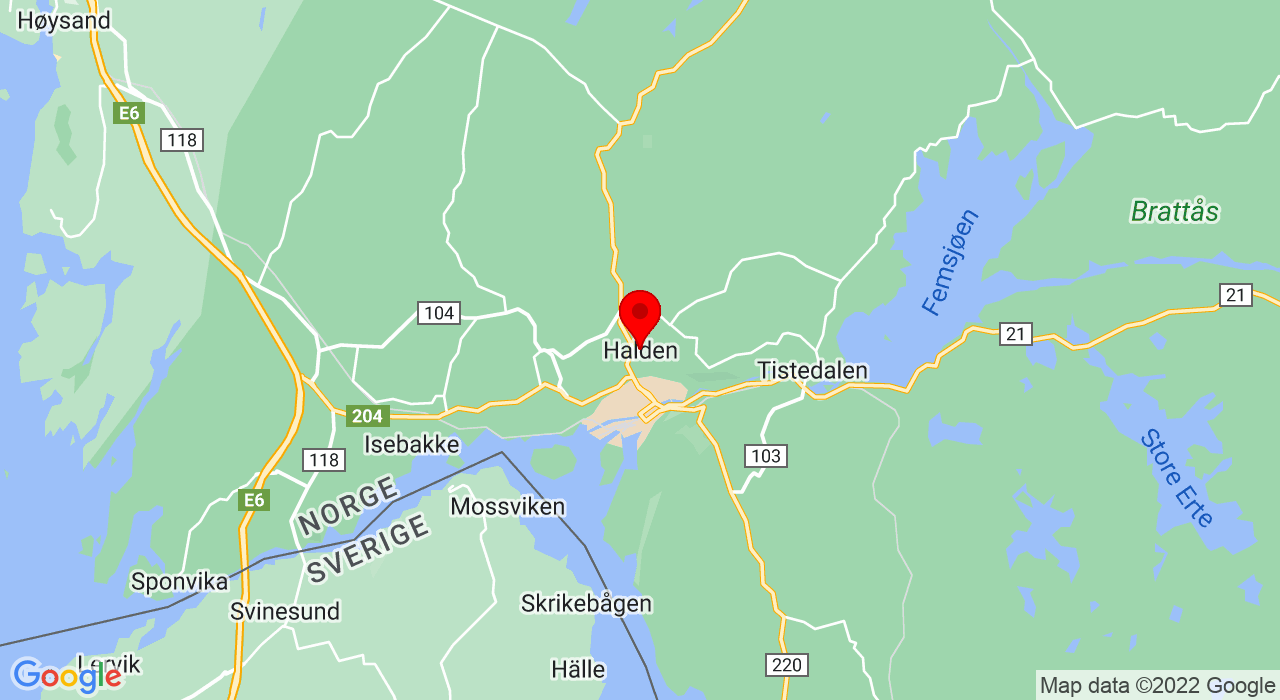 Google Map of Halden,+