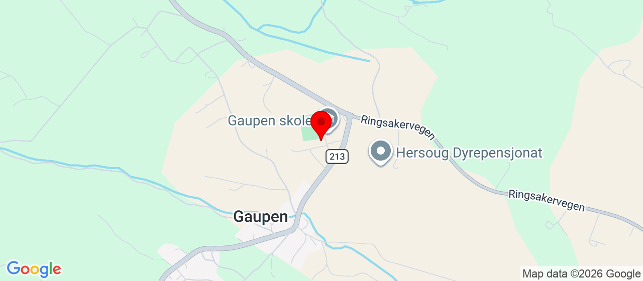 Kart over Klubbhuset, Stavsjøvegen 21 GAUPEN