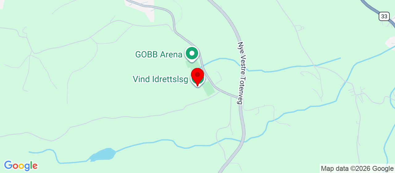 Kart over Vestre Totenveg 523 GJØVIK