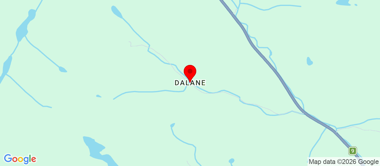Kart over Dalane Kristiansand
