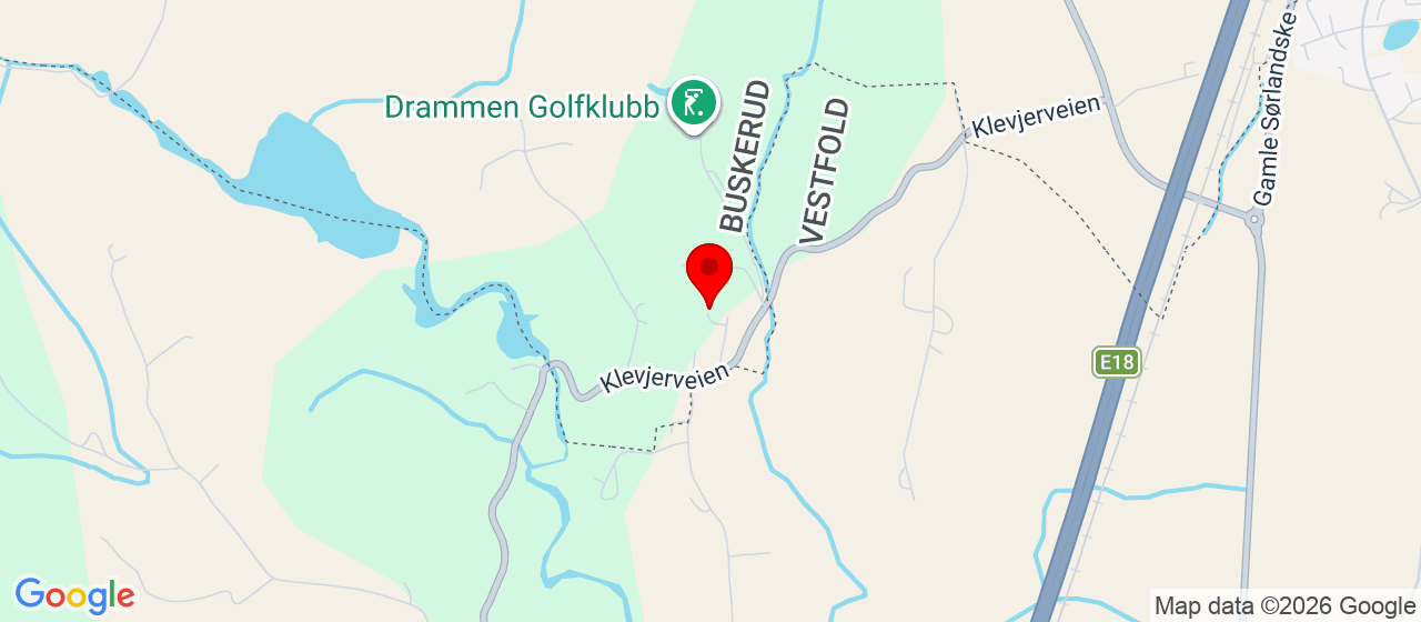 Kart over Klevjerveien146F Drammen