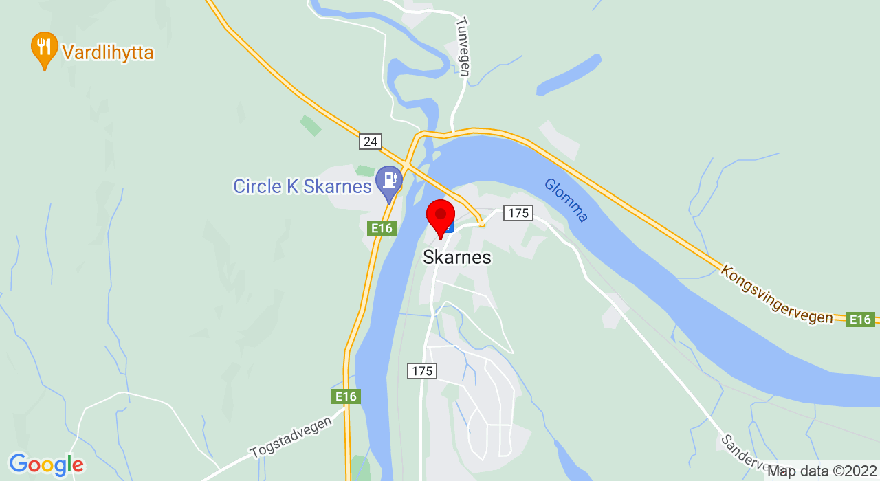 Google Map of Skarnes rådhus,2100+SKARNES