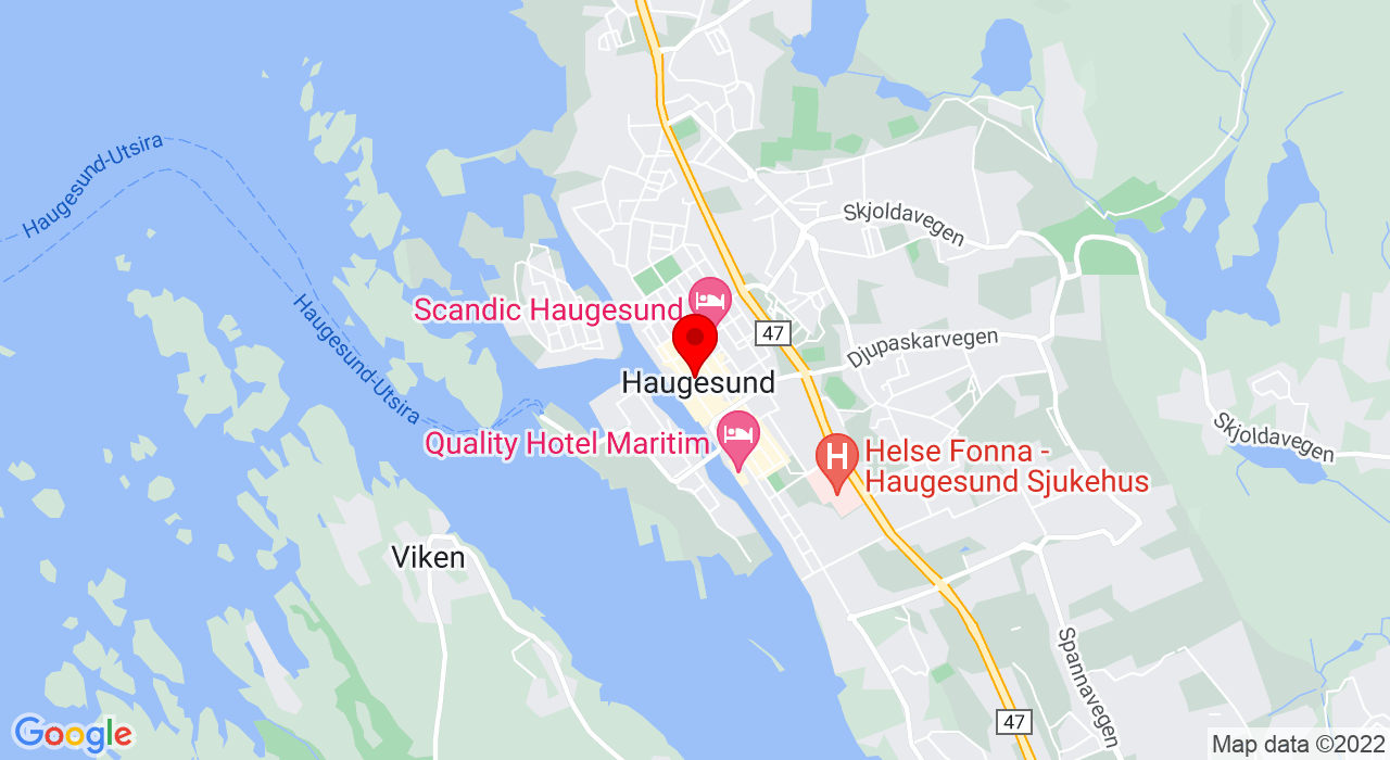 Google Map of Haugesund,+