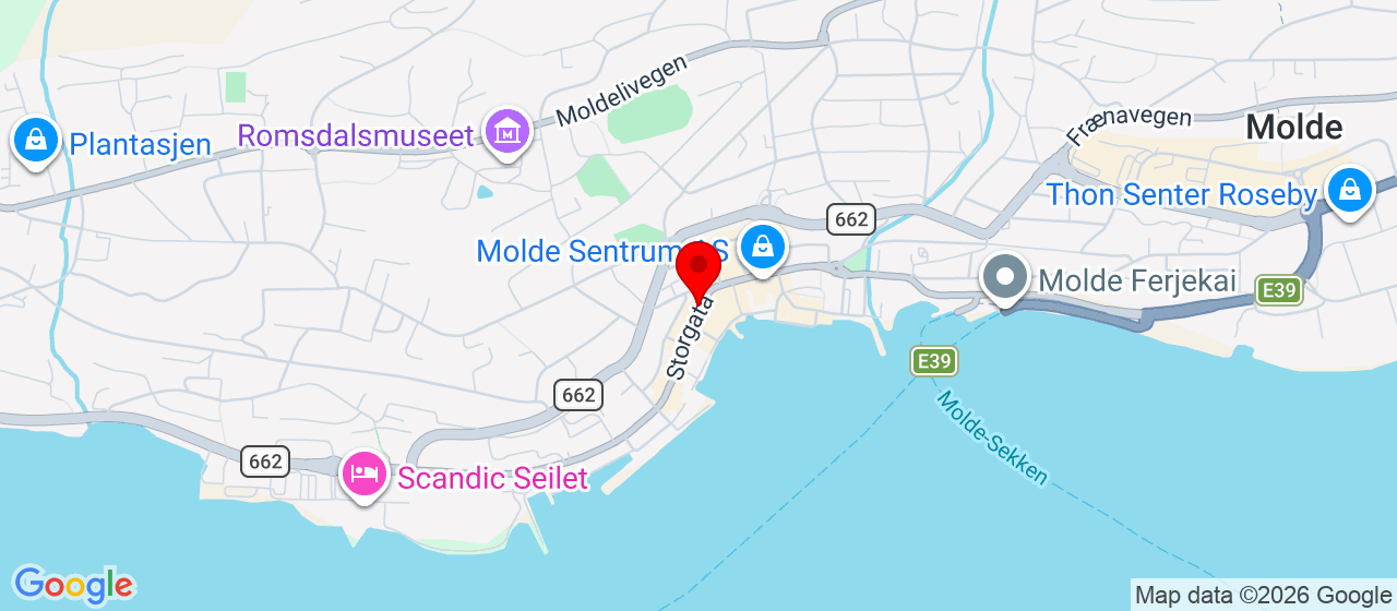 Kart over Molde MOLDE