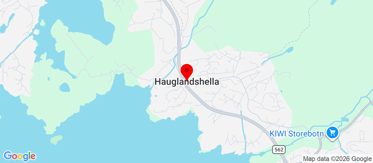 Kart over Rindadalsvegen 37, Hauglandshella