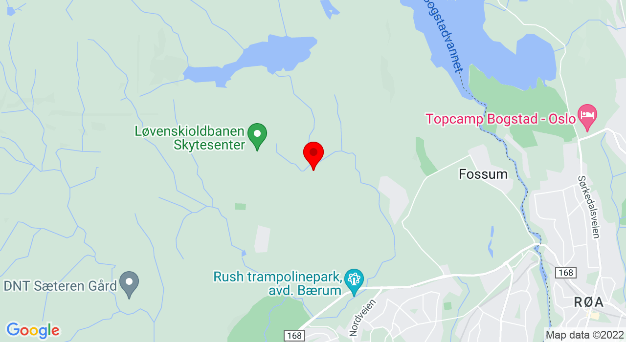 Google Map of Østernvann utfartsparkering, Dælimosen (Eiksmarka).,+