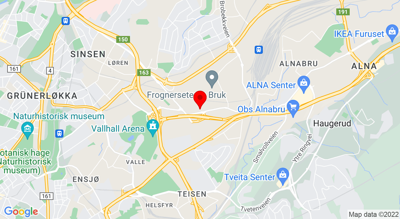 Google Map of Persveien 22,0581+Oslo