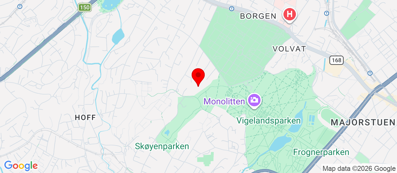 Kart over Monolitveien 6 OSLO