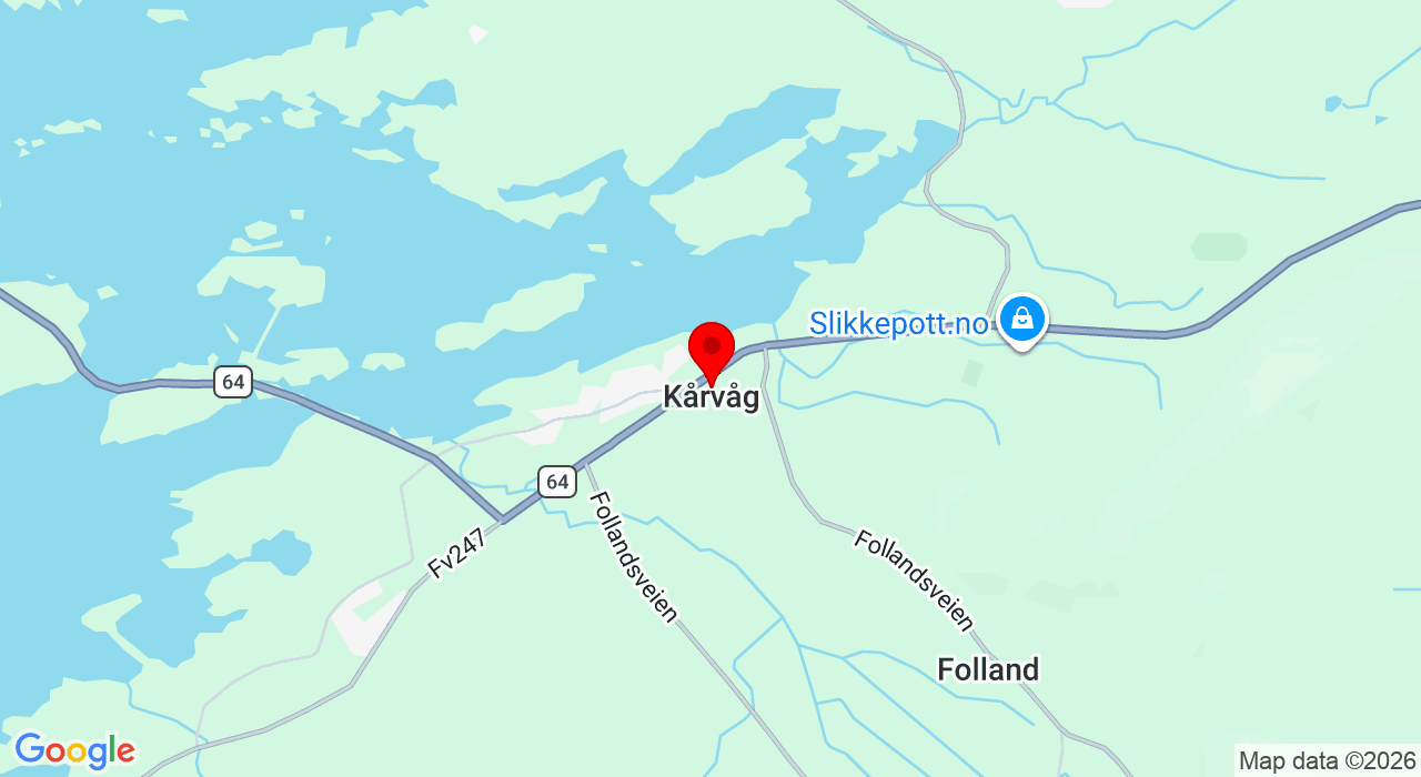 Google Map of https://www.google.com/maps/place/Klubbhuset, Kårvåg/Havørnhallen,Kårvåg