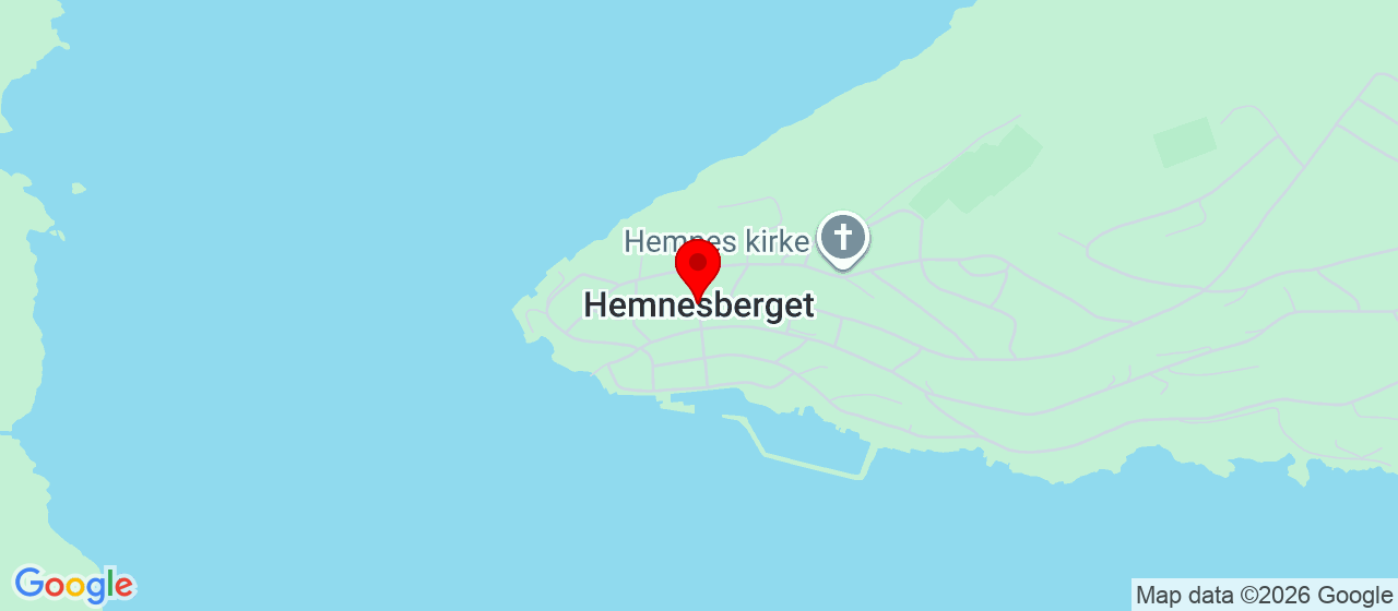 Kart over Klubbhuset Idrettsplassen HEMNESBERGET