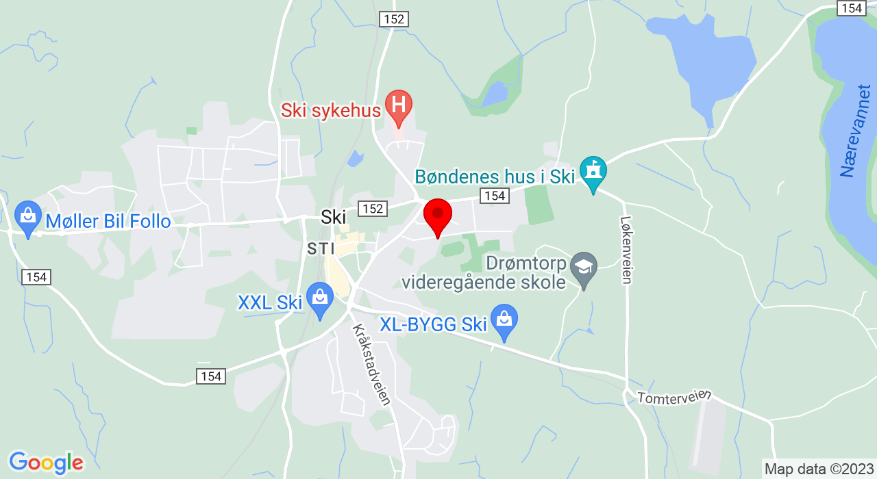 Google Map of idrettsveien 35a,1400+Ski