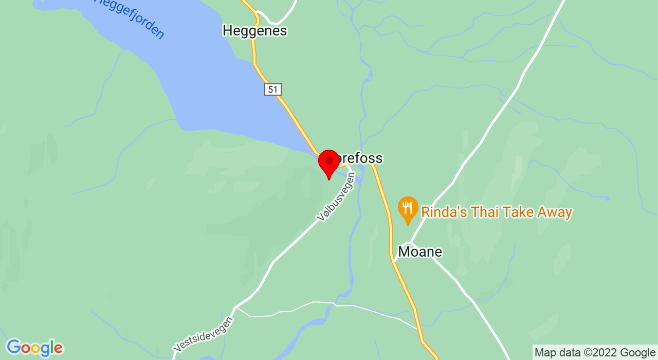 Google Map of Vølbusvegeb 17,2940+HEGGENES