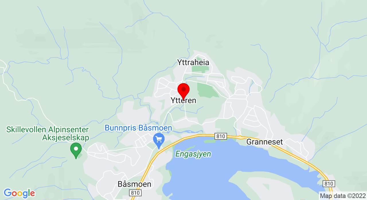 Google Map of Ytteren Idrettspark,8614+MO I RANA