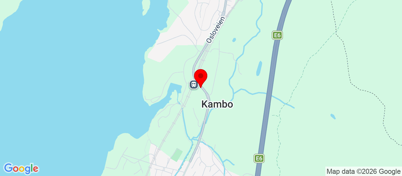 Kart over Kambo stasjon Moss