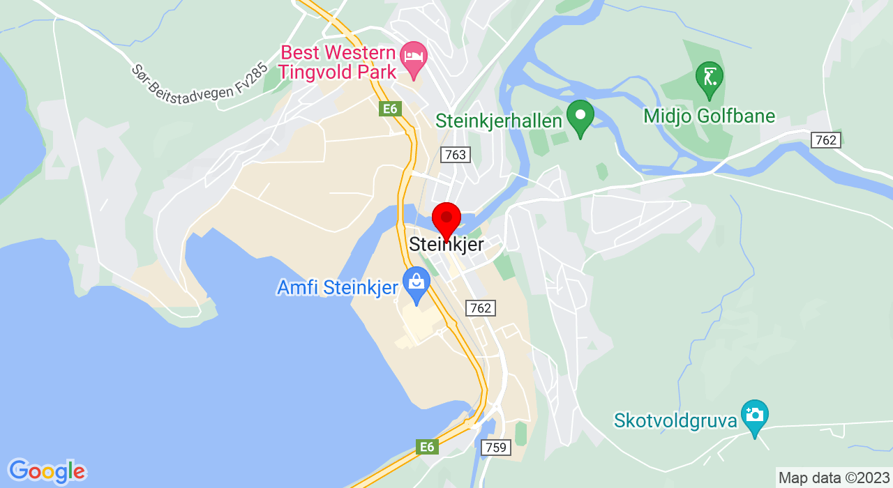 Google Map of Steinkjerhallen,7700+Steinkjer