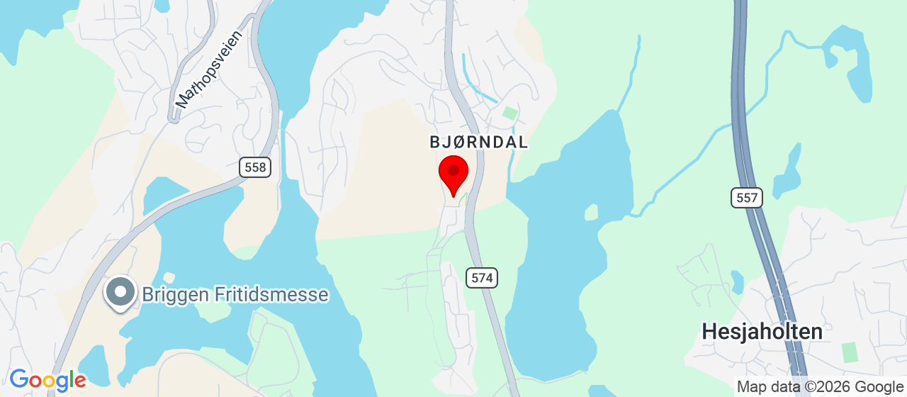 Kart over Bjørndalsskogen 37 LODDEFJORD