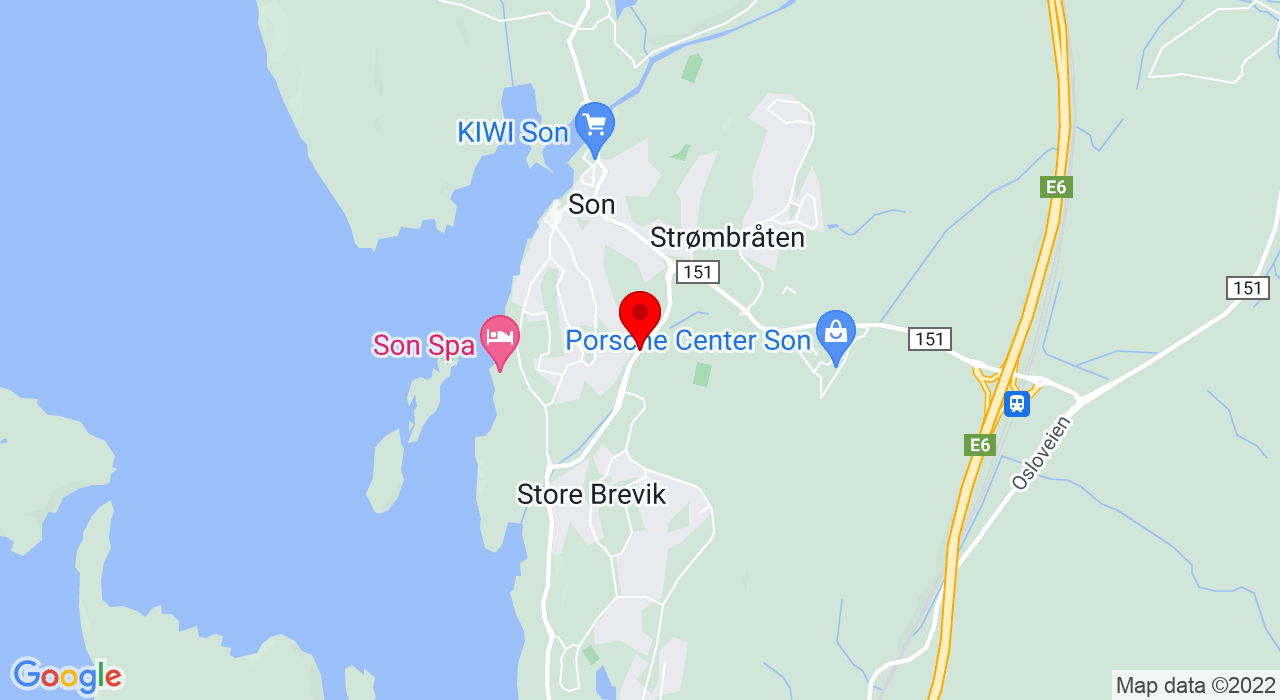 Google Map of Grevlingen Son Slalomklubb,1555+SON