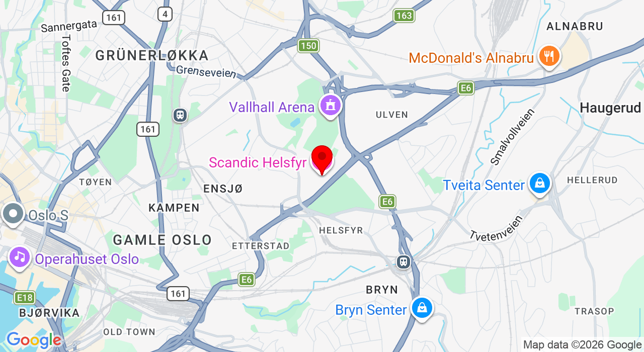 Google Map of https://www.google.com/maps/place/Scandic Helsfyr Oslo