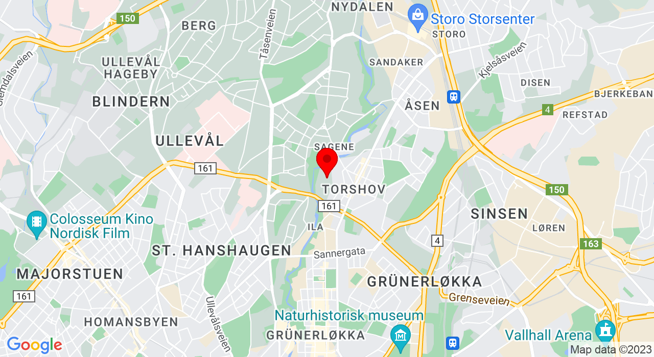 Google Map of Myrens Sport Senter,0476+Oslo