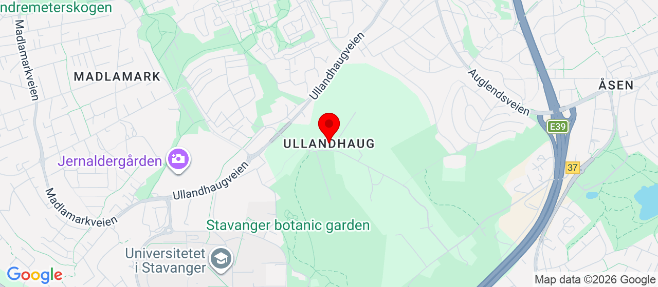 Kart over Ullandhaug 
