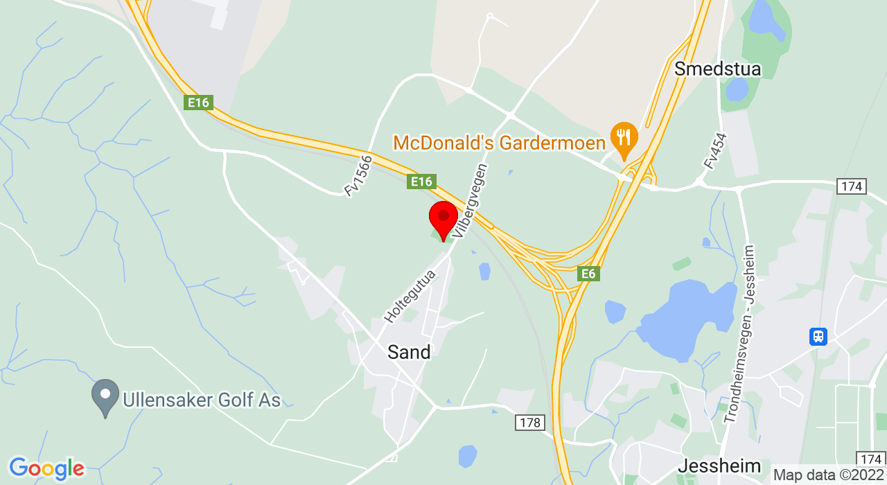 Google Map of Olaløkka Grendehus, Vilbergvegen 54,2067+JESSHEIM